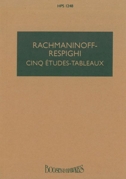 Cinq Etudes-Tableux / Orchestrated by Ottorino Respighi.
