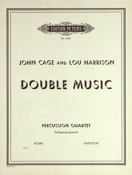 Double Music : For Percussion Quartet.