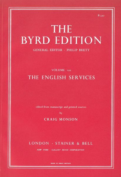 English Services / edited by Craig Monson.