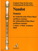 Sonata In C Minor : For Treble Recorder (Flute/Oboe) and Basso Continuo / edited by Hugo Ruf.