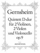 Quintet In D Major, Op. 9 : For 2 Violins, 2 Violas and Violoncello.