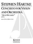 Concerto : For Violin and Orchestra - Piano reduction (1992).