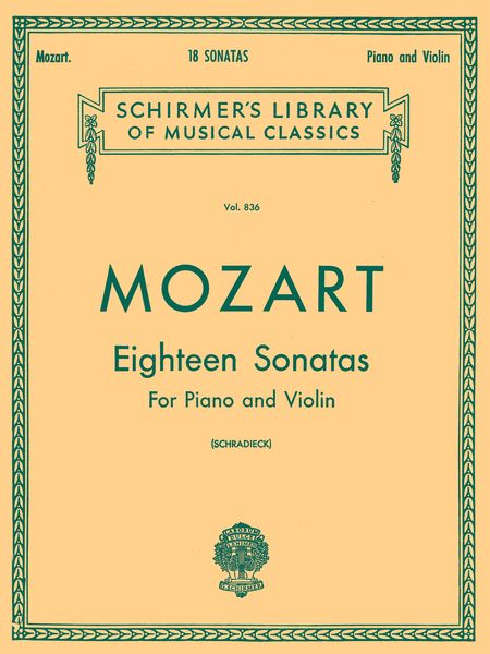 18 Sonatas : For Violin and Piano.