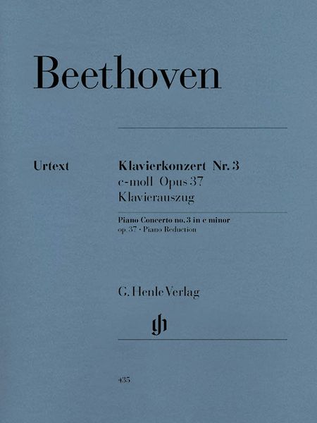 Concerto No. 3 In C Minor, Op. 37 : For Piano and Orchestra / Piano reduction.