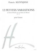 12 Petites Variations En Forme D'etude Sur Un Theme De Mozart, Op. 152 : For Guitar.
