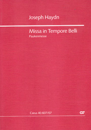 Missa In Tempore Belli In C, Hob. XXII:9 / edited by Wolfgang Hochstein.