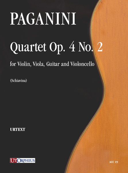 Quartet, Op. 4, No. 2 : For Violin, Viola, Guitar and Violoncello / edited by Andrea Schiavina.