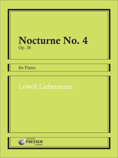 Nocturne No. 4, Op. 38 : For Piano.