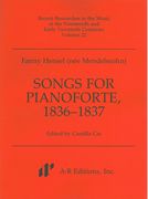 Songs For Pianoforte, 1836-1837 / edited by Camilla Cai.