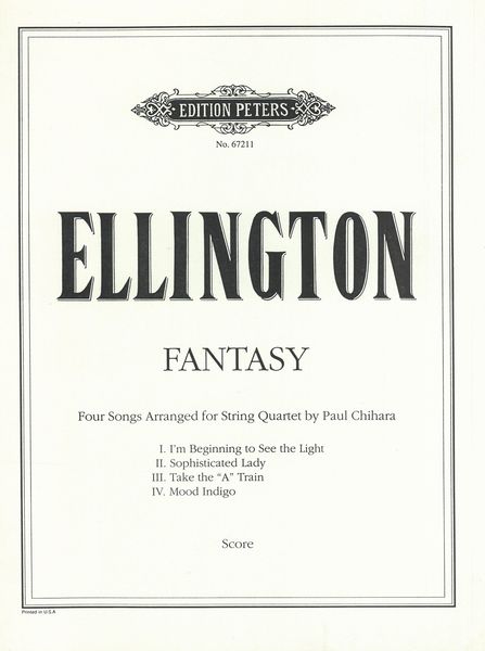 Ellington Fantasy : For String Quartet.