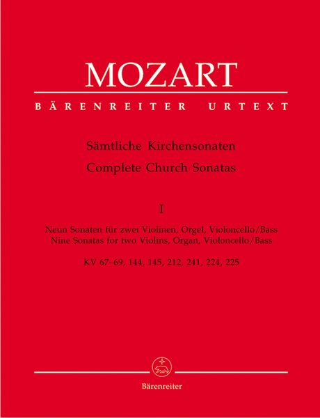 Sämtliche Kirchensonaten, Vol. 1 : Nine Sonatas For Two Violins, Organ and Cello / Double Bass.