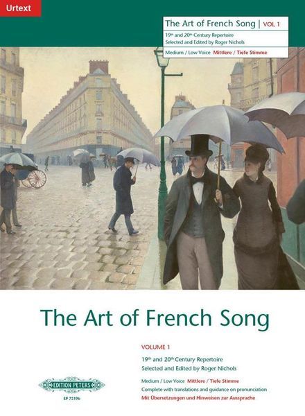 Art Of French Song, Vol. 1 : For Medium/Low Voice.