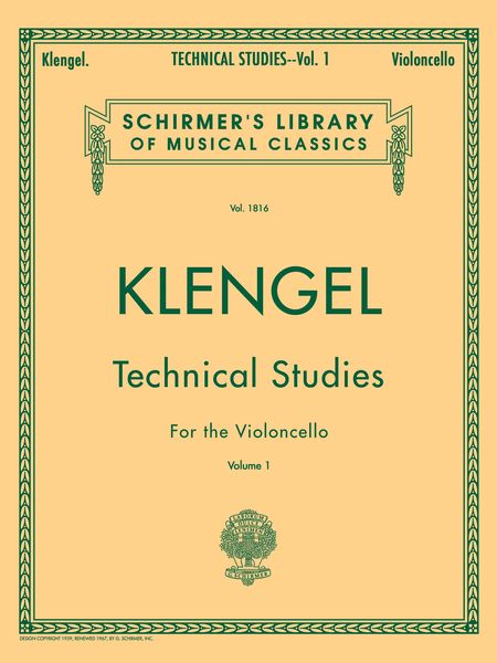 Technical Studies, Vol. 1 : For Cello Solo.