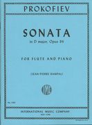 Sonata In D Major, Op. 94 : For Flute and Piano / edited by Jean-Pierre Rampal.
