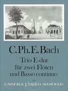 Trio In E Major, Wq162 : For Two Flutes and Basso Continuo.
