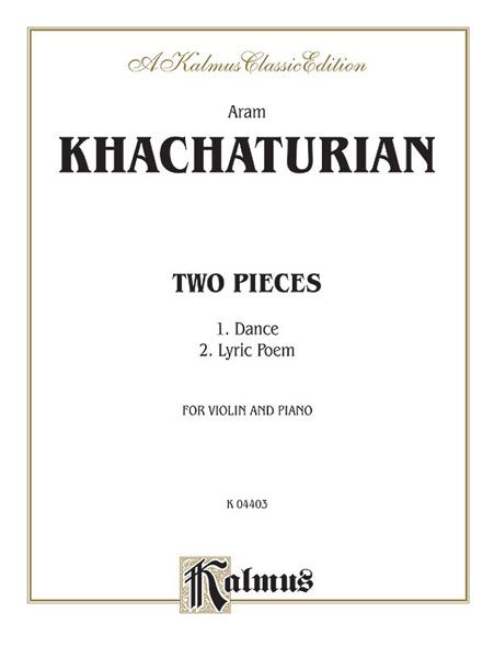 Two Pieces : For Violin and Piano.