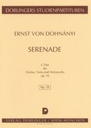 Serenade In C Major, Op. 10 : For Violin, Viola and Violoncello.
