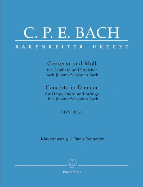 Concerto In D Minor, BWV 1052a : For Harpsichord and Strings - Piano reduction.