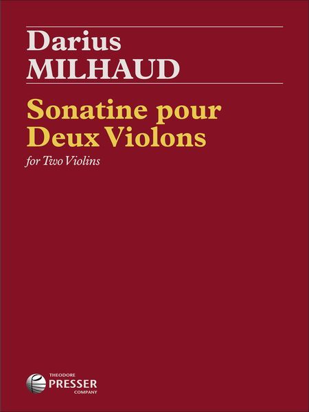 Sonatine : Pour Deux Violons.