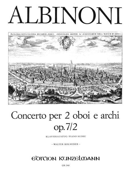 Concerto Op. 7/2 In C Major : For Two Oboes and Strings / Ed. Walter Kolneder - Piano reduction.