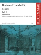 Canzoni Per Basso Solo, Canzoni I - IV : Per Basso Solo / edited by Friedrich Cerha.