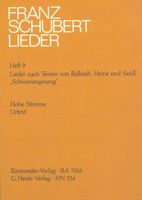 Lieder Nach Texten von Rellstab, Heine und Seidl. D. 945 Herbst, D. 957, D. 965.