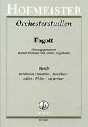 Orchesterstudien Für Fagott, Heft 3 : Beethoven/Spontini/Boieldieu/Auber/Weber/Meyerbeer.