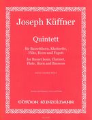Quintet : For Basset Horn, Clarinet, Flute, Horn and Bassoon / edited by Fritz Georg Hoely.