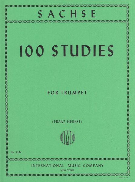 100 Studies For Trumpet : For Transposition.