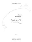Cadence VI : For Tuba and Tape (1973).