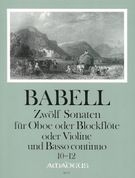 Sonatas (12), Vol. 4, Nos. 10-12 : For Oboe Or Recorder Or Violin and Basso Continuo.