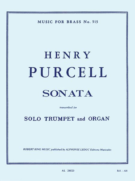 Sonata : For Trumpet, Strings & B.C. - Red. For Trumpet & Organ / trans. & edited by A. Ghitalla.