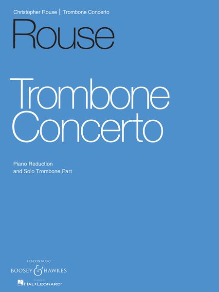 Trombone Concerto (1991) : Piano reduction.