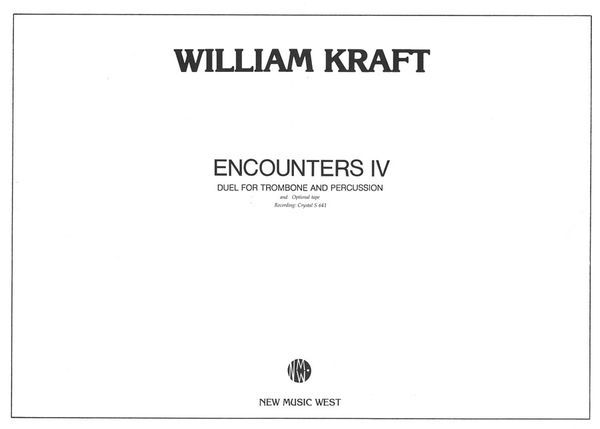 Encounters IV : Duel For Trombone and Percussion & Optional Tape.