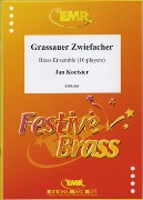 Grassauer Zwiefacher : Fur Zehn Blechblaser [4 Trumpets, Horn, 4 Trombones & Tuba], Op. 105/3.