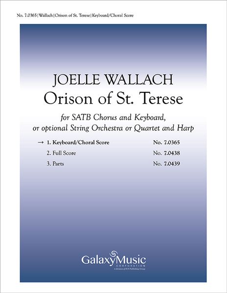 Orison Of St. Theresa : For SATB, Harp & Strings.