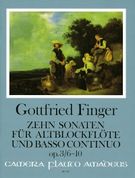 Sonatas (10), Op. 3 : Heft 2, No. 6-10 : For Recorder and Basso Continuo.