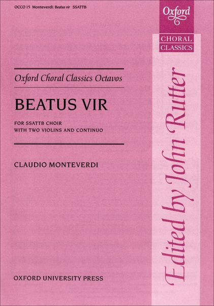 Beatus Vir : For SSATTB Choir, Violins, Cont (Occo15).