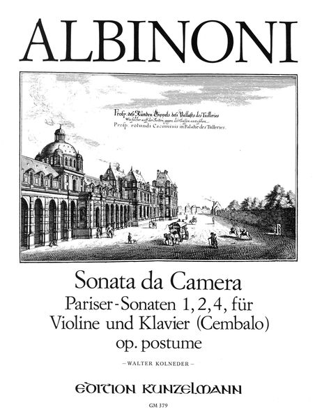 Pariser-Sonaten Op. Posth/1,2,4 : For Violin and Piano Or Harpsichord / ed. Kolneder.