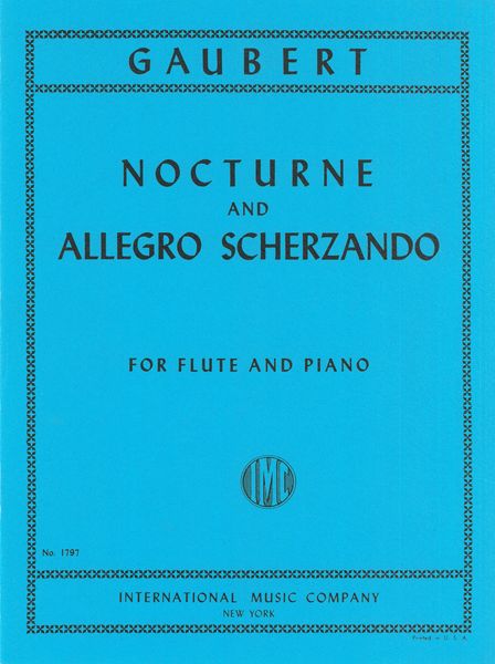 Nocturne And Allegro Scherzando : For Flute And Piano.