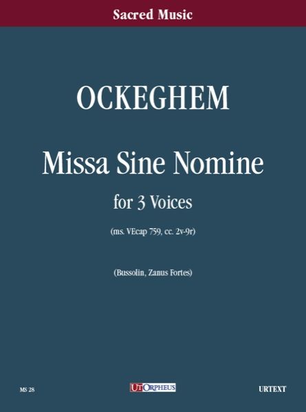 Missa Sine Nomine : A 3 Voci (MS. Ve Cap 759, Cc. 2v - 9r).