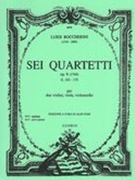 Sei Quartetti, Op. 8 (1769), G.165-170 : For 2 Violins, Viola & Violoncello / Ed. by Aldo Pais.