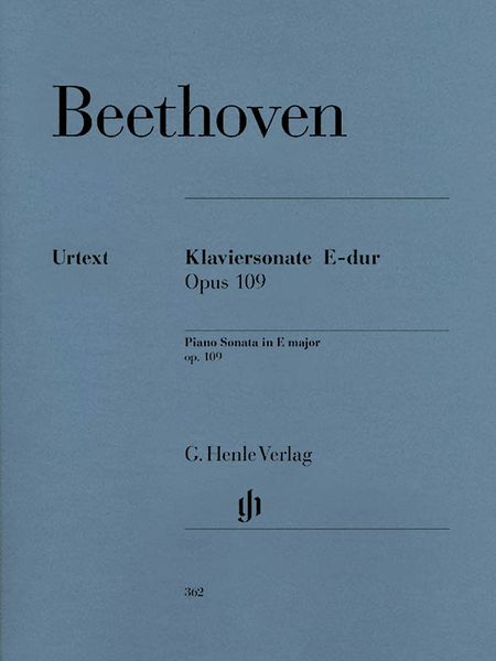 Sonata In E Major, Op. 109 : For Piano.