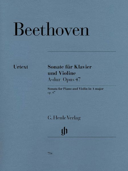 Sonata In A Major, Op. 47 : For Violin and Piano.