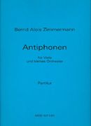 Antiphonen : For Viola and Small Orchestra.