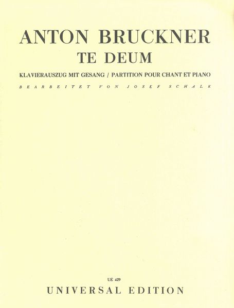 Te Deum, Op. 22.