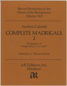 Complete Madrigals, Part 2.