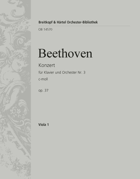 Concerto No. 3 In C Minor, Op. 37 : For Piano and Orchestra - Viola Part.