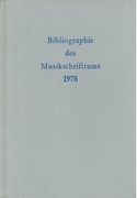 Bibliographie Des Musikschrifttums, 1978.