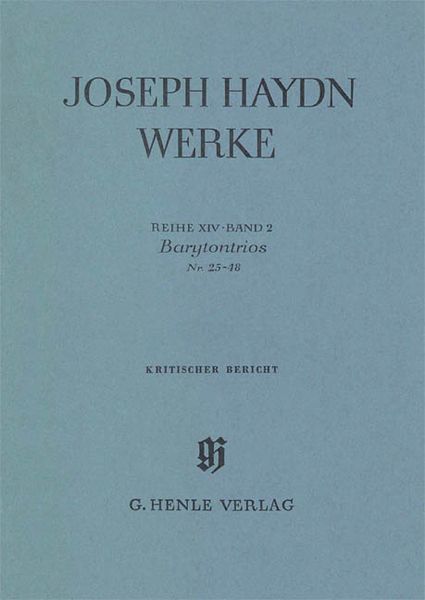 Baryton Trios Nos. 25-48 / edited by Hubert Unverricht.